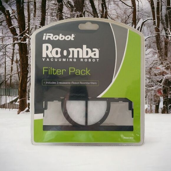NIP iRobot Roomba Filter Pack 4910 Vacuum Robot 3 Filters Model New Reusable. Co - Picture 12 of 16